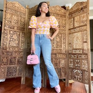 **SOLD** Zara Floral Poplin Top